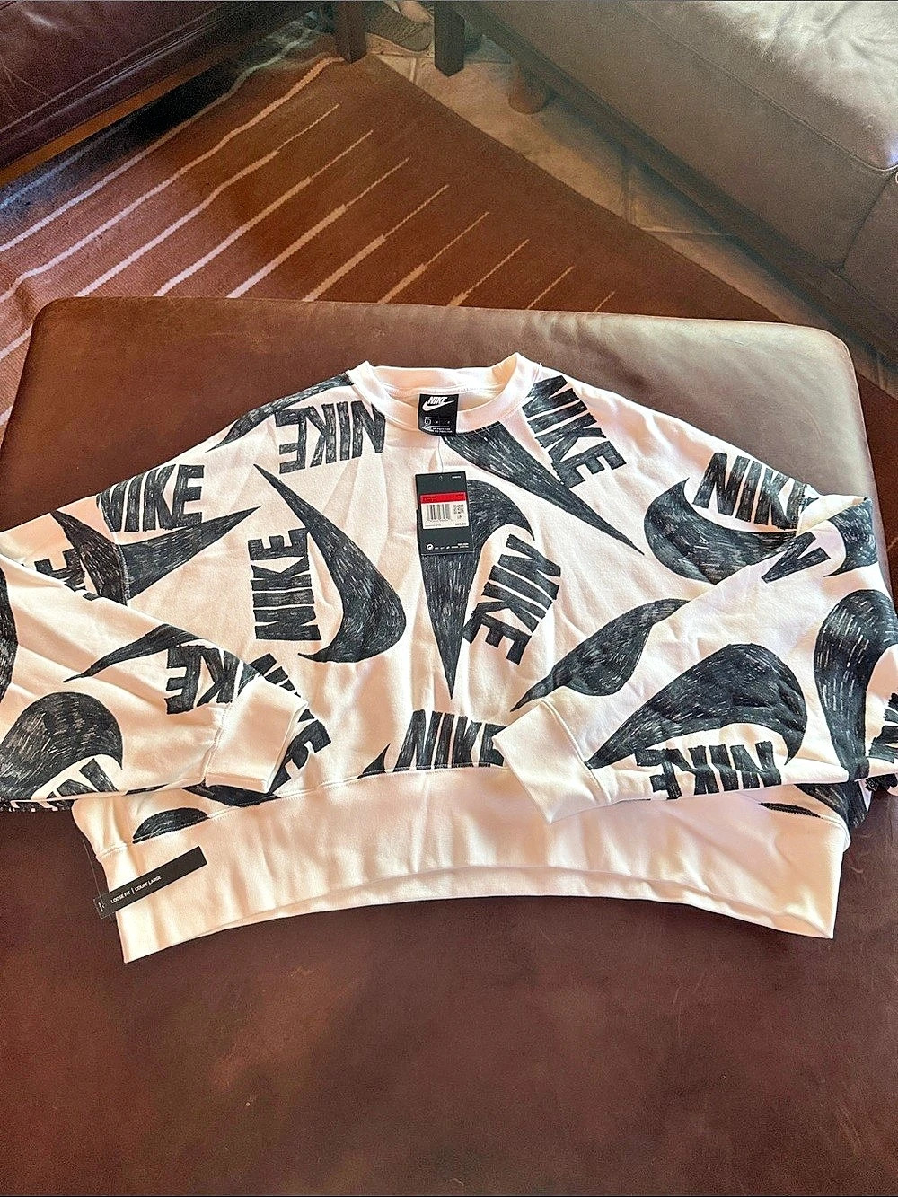 Nike Sportswear Icon Clash Fleece Crew Sweatshirt Large